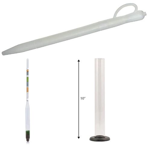 Fermtech Wine Beer Test Jar, Triple Scale Hydrometer and 18" Wine Thief in Saudi Arabia