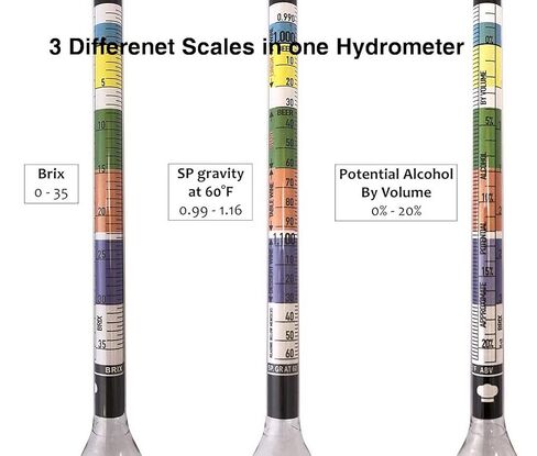 Fermtech Wine Beer Test Jar, Triple Scale Hydrometer and 18" Wine Thief in Saudi Arabia