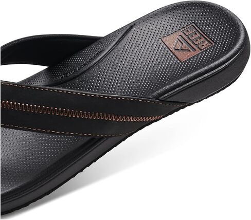 وسادة Reef Phantom 2.0 Le Men's Flop ، وأشرطة جلدية كاملة للحبوب ، وسد قدم ناعم فائق ، توفي ، 10 in Saudi Arabia