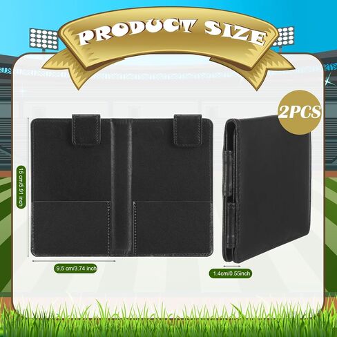 Marspark Umpire Lineup Card Holder - Magnetic Leather Referee Card Holder for Soccer Volleyball Rugby Baseball Matches in Kuwait
