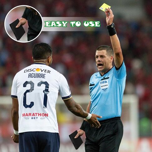 Marspark Umpire Lineup Card Holder - Magnetic Leather Referee Card Holder for Soccer Volleyball Rugby Baseball Matches in Kuwait