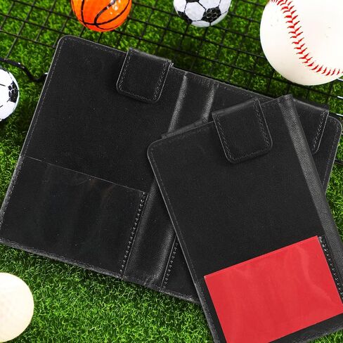 Marspark Umpire Lineup Card Holder - Magnetic Leather Referee Card Holder for Soccer Volleyball Rugby Baseball Matches in Kuwait