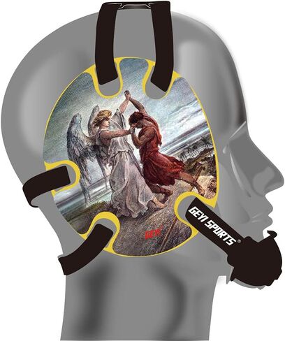 Wrestling Headgear with Jacob Wrestled God Wraps (Royal, Adult) in Saudi Arabia