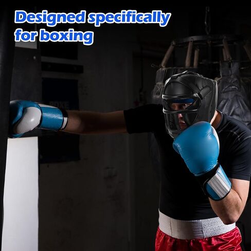 2 PCS Boxing Headgear كبيرة المصارعة غطاء رأس متزايد مع معدات التدريب على الملاكمة الكاملة القابلة للإزالة للشباب للبالغين Taekwondo MMA Muay Thai Kickboxing BJJ karate in Saudi Arabia