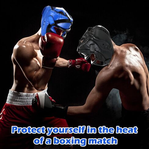 2 PCS Boxing Headgear كبيرة المصارعة غطاء رأس متزايد مع معدات التدريب على الملاكمة الكاملة القابلة للإزالة للشباب للبالغين Taekwondo MMA Muay Thai Kickboxing BJJ karate in Saudi Arabia