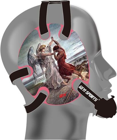 Wrestling Headgear with Jacob Wrestled God Wraps (Royal, Adult) in Saudi Arabia