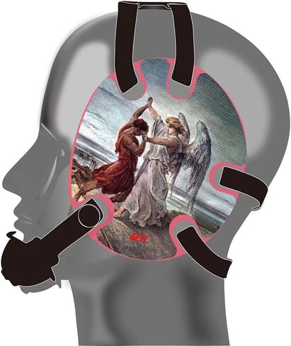 Wrestling Headgear with Jacob Wrestled God Wraps (Royal, Adult) in Saudi Arabia