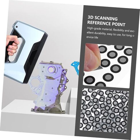 Amosfun 5 Sheets Reflective Film Marker Points 0.15mm High Reflective Tear-Resistant Dots for 3D Measurement Accurate Reference Points for 3D Devices in Saudi Arabia