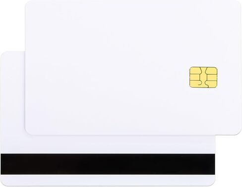 10 Pack SLE4442 Chip Blank Credit Cards with 2 Track Magnetic Stripe HICO Read/Write Smart Card in Saudi Arabia