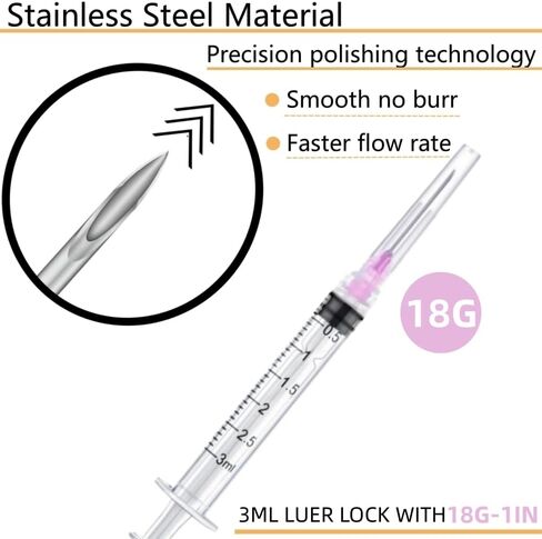 25g 5/8 in - 50 Pack 1ml/1cc Opants Industrial Scientific Lab ، حزمة فردية in Kuwait