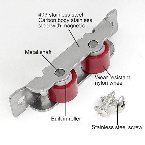 4SET PUSH سحب بكرة نافذة مع مسامير مزدوجة العجلة انزلاق نافذة الأسطوان in Kuwait