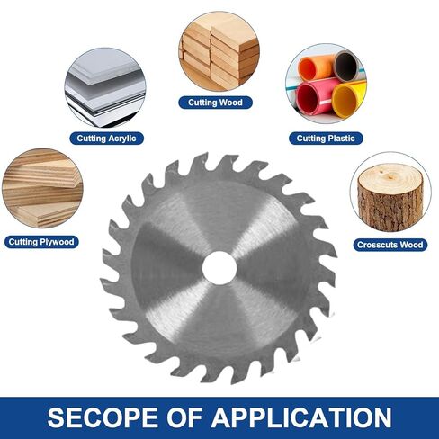 3 Inch 24T Carbide Circular Saw Blade Compatible with All 3 Inch Saws, Cutting for Woods, Plastic, PCV, Acrylic, Aluminum, 3 Pack in Kuwait