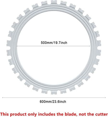 Special Saw Blade for Ring Saw, 410mm/520mm/600mm Toroidal Concrete Cutting Machine Accessories, Cutting Depth 300mm/400mm/500mm in Saudi Arabia