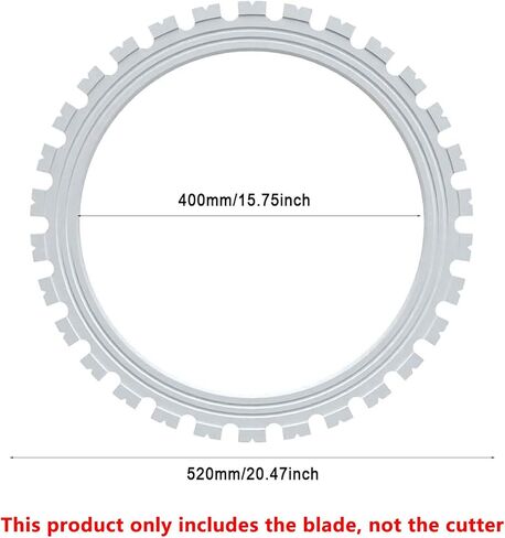 Special Saw Blade for Ring Saw, 410mm/520mm/600mm Toroidal Concrete Cutting Machine Accessories, Cutting Depth 300mm/400mm/500mm in Saudi Arabia