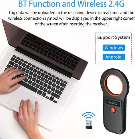 Pet Microchip Reader Animal Microchip Pet Tag Scanner ID Reader RFID EMID Animal Handheld Reader in Saudi Arabia