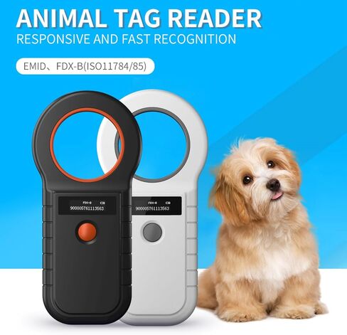 Pet Microchip Reader Animal Microchip Pet Tag Scanner ID Reader RFID EMID Animal Handheld Reader in Saudi Arabia