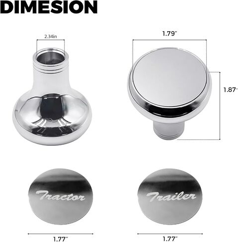 Upgrade Air Brake Knobs for Tractor/Trailer - Air Valve Knobs Compatible Kenworth T680 Peterbilt 379 389 579 Freightliner, Made from Aluminum (2PCS) in Saudi Arabia
