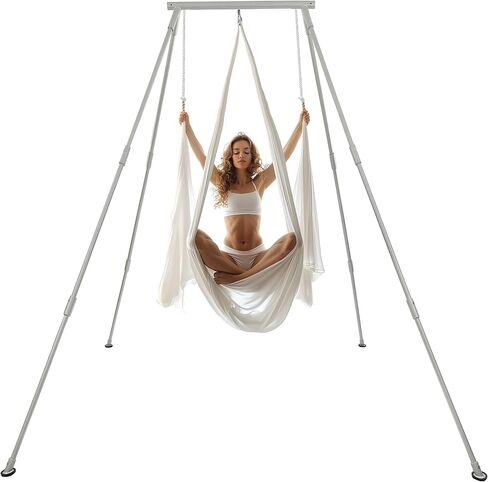 HECASA 8.1 FT Aerial Yoga Stand 550lbs Max Capacity for Indoor and Outdoor Fitness Bodybuilding Height Adjustable for Yoga Frame & Yoga Hammock in Saudi Arabia