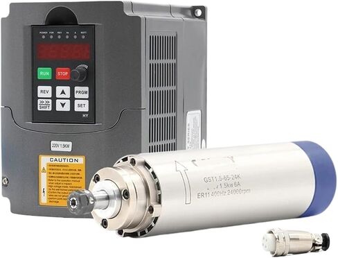 1.5KW ER11 air-Cooled Spindle Motor 220V/110V 65mm Diameter 4 Ball Bearing Spindle(220V) in Saudi Arabia