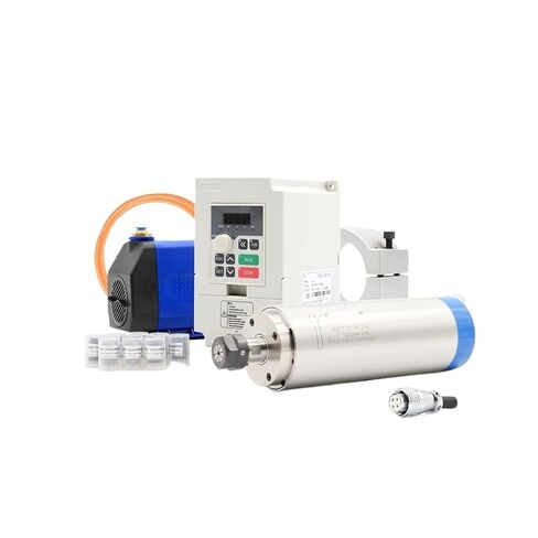 220 فولت 2.2 كيلو وات ER20 مجموعة مغزل مبرد المياه 4 محامل و 2.2 كيلو وات العاكس VFD و 80 مم و 75 واط مضخة المياه (محمل كرة سيراميك) in Kuwait