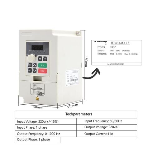 220 فولت 2.2 كيلو وات ER20 مجموعة مغزل مبرد المياه 4 محامل و 2.2 كيلو وات العاكس VFD و 80 مم و 75 واط مضخة المياه (محمل كرة سيراميك) in Kuwait