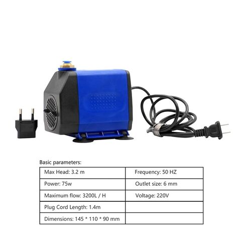 220 فولت 2.2 كيلو وات ER20 مجموعة مغزل مبرد المياه 4 محامل و 2.2 كيلو وات العاكس VFD و 80 مم و 75 واط مضخة المياه (محمل كرة سيراميك) in Kuwait