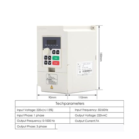 1.5kw ER11 محرك مغزل مبرد بالهواء 4 محامل 1.5kw Ql العاكس VFD (220 فولت) in Kuwait