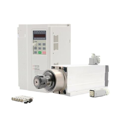 3.5kW ER25 الهواء المبرد المغزل CNC محرك 4 محامل الكرة السيراميك 220V / 380V و 3.7KW VFD / العاكس (220 فولت) in Kuwait