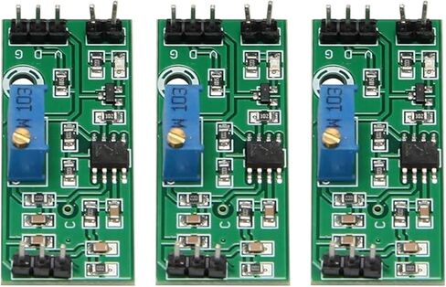 3pcs LM393 3.5-24V وحدة مقارنة الجهد مع مؤشر LED عالي مستوى الإخراج المقارنة المقارن in Kuwait