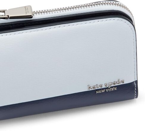 kate spade new york Devin Painterly Bouquet Embossed Smooth Leather Small Compact Wallet, Cedar Stand Multi in Saudi Arabia