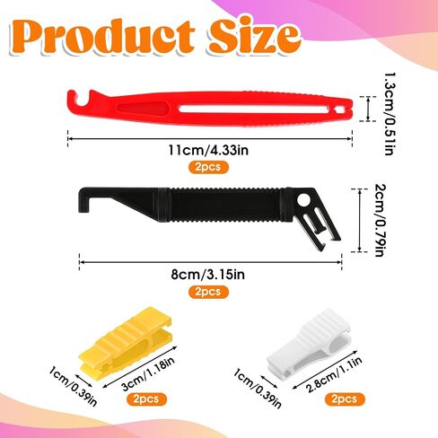8PCS Fuse Puller, 4 Sizes Plastic Automotive Fuse Puller Tool, Insertion Removal Car Fuses Pull Tool Replacement, Repairing Supply Kit, Relay Plier for Car Motorcycle Truck in Saudi Arabia