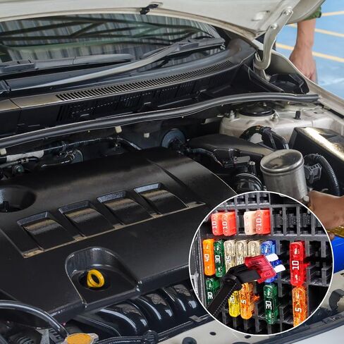 8PCS Fuse Puller, 4 Sizes Plastic Automotive Fuse Puller Tool, Insertion Removal Car Fuses Pull Tool Replacement, Repairing Supply Kit, Relay Plier for Car Motorcycle Truck in Saudi Arabia