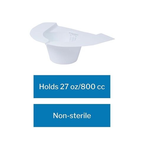 تخرج McKesson Collecty Collector [حزمة 100] قبعات البول لنساء المرحاض ، مجموعة البراز ، 27 أوقية. / 800 سم مكعب in Saudi Arabia