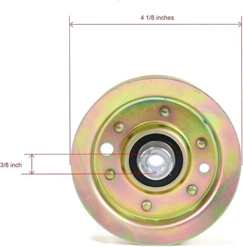 The ROP Shop (Pack of 2) Flat Idler Pulley for 2004 Toro 14-38Z TimeCutter Z 74301, 74402 in Saudi Arabia