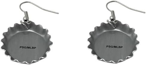 Pro Specialties Group MLB Bottle Cap Earrings, Small, Team Colors in Kuwait