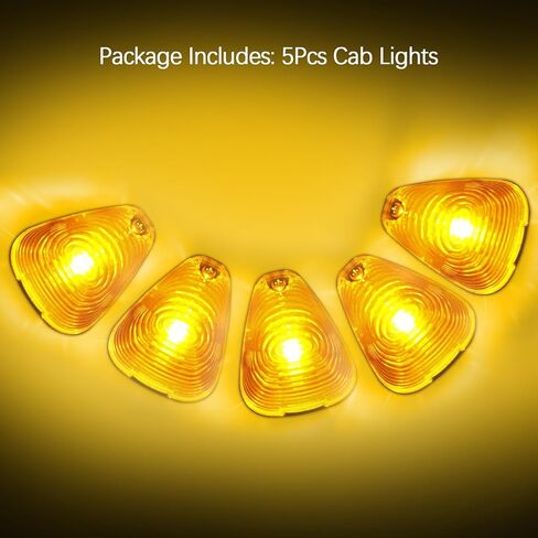 مصابيح التخليص الكابينة المدخنة Amber LED ، علامة على السطح تشغيل ضوء متوافق مع فورد F150 F250 F350 F450 F550 1999-2016 Super Duty Pickup Trucks in Kuwait