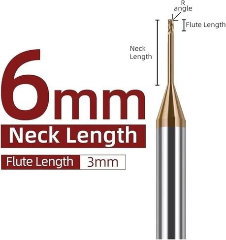 1PC Micro Corner RADIUS END MLLANG مع رقم طويل 1.5 مم 1.5 مم 2MM R0.1 R0.5 أداة قطع CNC MINI CANC (3R1،20MM) in Kuwait