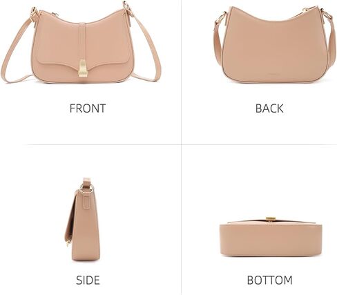 Prettyzys Crescent Shoulder Bag for Women, Vintage Retro Vegan Leather Clutch Tote Handbags Crossbody Bags Handbag for Women in Kuwait