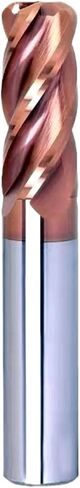 1pc ركن نصف قطرها مطحنة R Bullnose CNC Tungsten Carbide Clutter Cutter Machining Metal Router Tool 3 4 Flutes R0.5 R1 (4F-BB2055،6R1XD6X50) in Kuwait