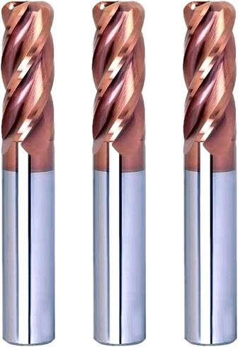 1pc ركن نصف قطرها مطحنة R Bullnose CNC Tungsten Carbide Clutter Cutter Machining Metal Router Tool 3 4 Flutes R0.5 R1 (4F-BB2055،6R1XD6X50) in Kuwait