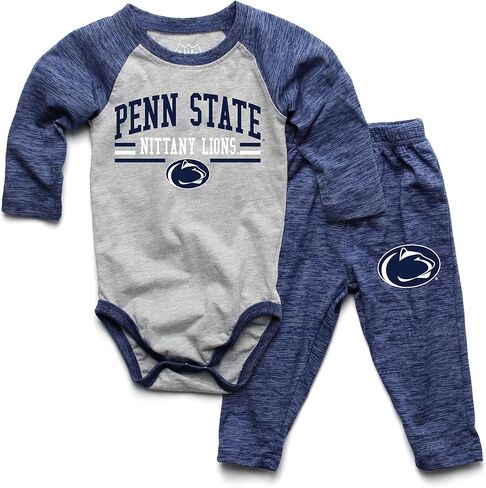 Wes and Willy Baby College Sports Fan Long Sleeve One Piece and Pant Set in Kuwait