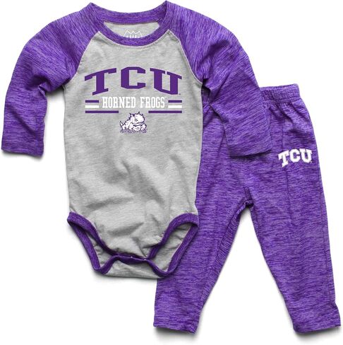 Wes and Willy Baby College Sports Fan Long Sleeve One Piece and Pant Set in Kuwait