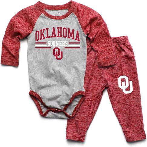 Wes and Willy Baby College Sports Fan Long Sleeve One Piece and Pant Set in Kuwait