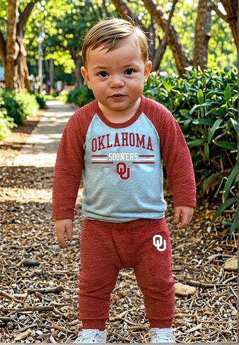 Wes and Willy Baby College Sports Fan Long Sleeve One Piece and Pant Set in Kuwait