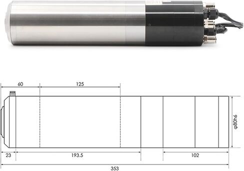 ! 2.2 كيلو وات ATC محرك مغزل المبرد بالمياه 220V/380V 2-Pole 400Hz السرعة 24000 دورة في الدقيقة IS020-15 ° (220 فولت) in Kuwait