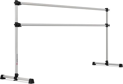 VITA Barre Portable Freestanding Double Ballet Barre, Prodigy, Aluminum | Adjustable Height, USA Made, Home or Gym Exercise Equipment for Kids & Adults | Dance, Fitness, Pilates in Saudi Arabia