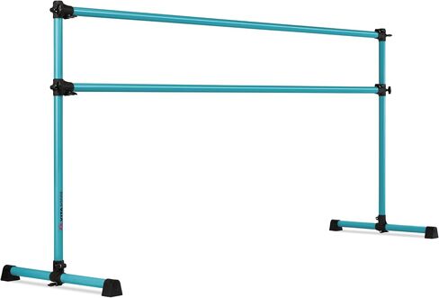 VITA Barre Portable Freestanding Double Ballet Barre, Prodigy, Aluminum | Adjustable Height, USA Made, Home or Gym Exercise Equipment for Kids & Adults | Dance, Fitness, Pilates in Saudi Arabia