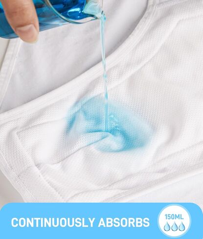 Men's Incontinence Underwear, Washable Leakproof Protective Briefs with Absorbent Pad 3 Pack (White, Medium) in Saudi Arabia