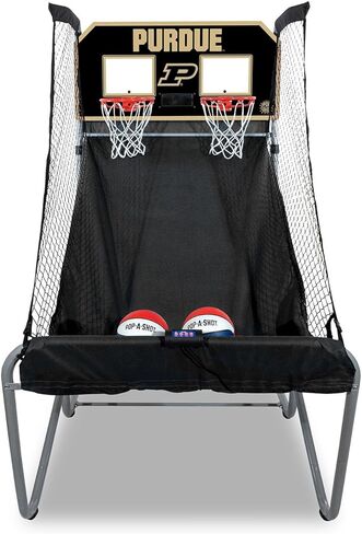 Pop-A-Shot - Home Dual Shot with Purdue Boilermakers NCAA Graphics l Sensor Scoring l 16 Game Modes l 7 Balls l Foldable Storage l for All NCAA Fans in Saudi Arabia