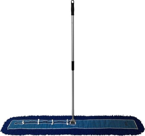 Ultimate Dust Mop Kit: Industrial-Grade Performance, Heavy-Duty Frame, Telescopic Handle - Blue 60 Inch in Saudi Arabia